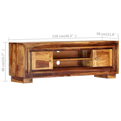 Szafka pod TV, 118x30x40 cm, lite drewno sheesham vidaXL