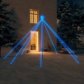 vidaXL Choinka z lampek, wewn./zewn., 576 niebieskich diod LED, 3,6 m