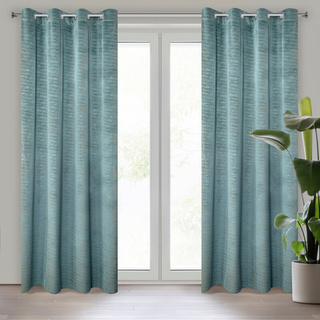 Zasłona Aluvia turkusowa 140x250