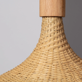 Lampa Wisząca Boho Kapelusz z Bambusa Abruzzo Isabella 40cm E27