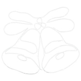 Dzwonek Świąteczny Wielokolorowe 57 x 47,5 cm PVC