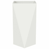 Donica 2 pcs Biały 40 x 40 x 75 cm Stal