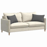 Poduszki na sofę 2 pcs Ciemnoszary 60 x 40 cm tkanina