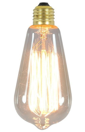 Żarówka dekoracyjna Edison E27 60W z przezroczystym szkłem