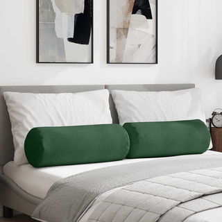 Poduszki Wałkowe 2 pcs Ciemna zieleń ? 25 x 70 cm