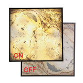 Luxan Lampa sufitowa 59x59 czarny 90w led 4000k led indian autumn