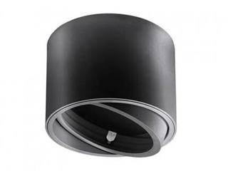 Oprawa natynkowa GISUMI z regulowanym kątem ES111/AR111 okrągła czarna 140x100mm