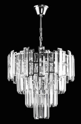 Lampa wisząca CHROM kryształ W-E 1812/5 CR