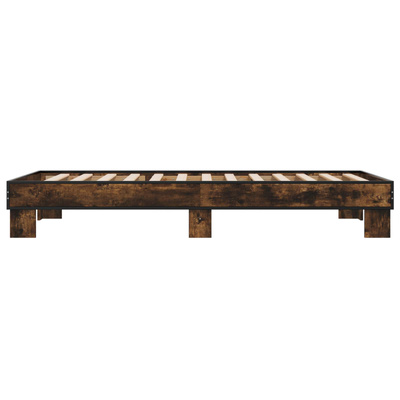 Ramka łóżka Dąb wędzony 80 x 200 cm Drewno inżynieryjne