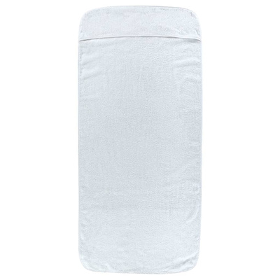 Ręczniki plażowe, 2 szt., białe, 75x200 cm, tkanina, 400 g/m?