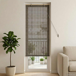 Roleta Szary 60 x 220 cm Bambus