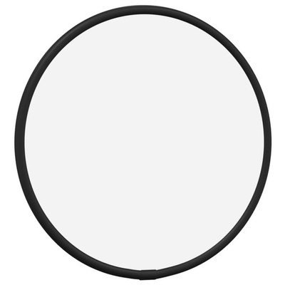 vidaXL Lustro ścienne, czarne, Ø 20 cm, okrągłe