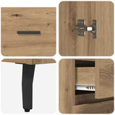 Highboard 2 szt. Dąb rzemieślniczy 69,5 x 34 x 180 cm