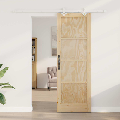 Drzwi przesuwne Naturalne i białe 73,5 x 211 cm