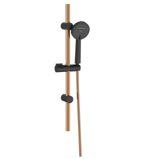 Zestaw natryskowy na drążku moonlight, czarny / rose gold 2f AU-77-Z14-V Invena