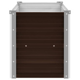 Podwyższona donica, brązowa, 100x40x45 cm, galwanizowana stal