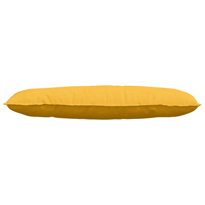 Poduszka na plecy Jasnożółty 120 x 50 cm Tkanina sztruksowa