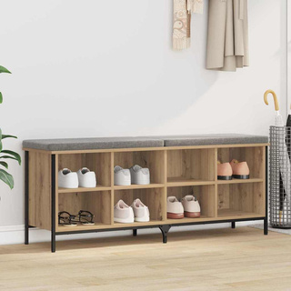 Szafka na buty 131 x 35 x 50 cm Drewno inżynieryjne i żelazo