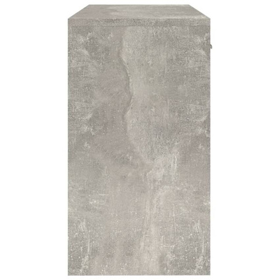vidaXL Biurko z szufladą i szafką, szarość betonu, 100x40x73 cm