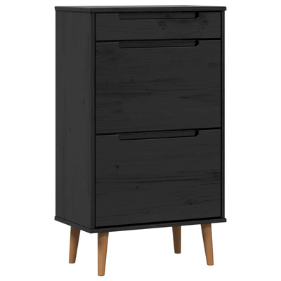 Szafka na buty MOLDE 59,5 x 35 x 103 cm Lite drewno sosnowe