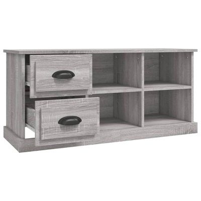 vidaXL Szafka pod TV, szary dąb sonoma, 102x35,5x47,5 cm