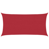 Żagiel przeciwsłoneczny czerwony 2,5 x 6 m HDPE