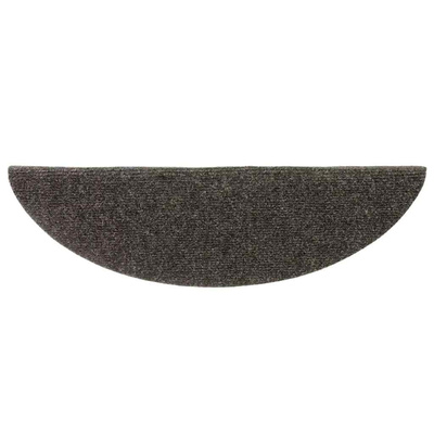 Maty na schody samoprzylepne 10 szt. 56x17x3 cm Antracyt Półokrągłe