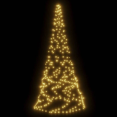 vidaXL Choinka do montażu na maszcie, 200 ciepłych białych LED, 180 cm