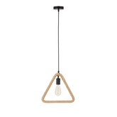 Triun lampa wisząca czarny+beżowy 1x40W E27