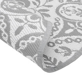 vidaXL Dywan na zewnątrz, jasnoszary, Ø160 cm, PP