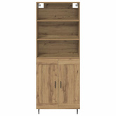 Highboard 2 szt. Dąb rzemieślniczy 69,5 x 32,5 x 180 cm