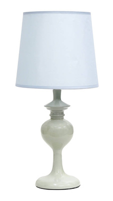 Lampka nocna Berkane z abażurem niebieska metalowa klasyczna