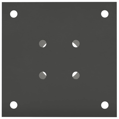 Okrągły kotwicy gruntowej 4 pcs antracytowy 15 x 15 x 15 cm