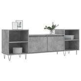 vidaXL Szafka pod TV, szarość betonu, 160x35x55 cm