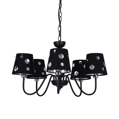 Żyrandol czarny lampa wisząca 5xE14 Batley Ledea 50205106