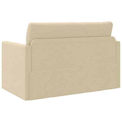 Sofa Bed Kremowy 124 x 71 x 78 cm tkanina