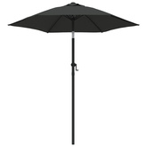 Parasol, antracytowy, 200x224 cm, aluminium