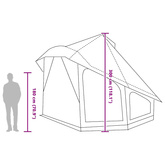 Namiot Tipi z dachem Niebieski 508 x 470 x 300 cm tafta
