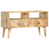 vidaXL Szafka pod TV, 90x30x50 cm, lite drewno mango