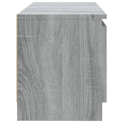 vidaXL Szafka pod TV z LED, szary dąb sonoma, 120x30x35,5 cm