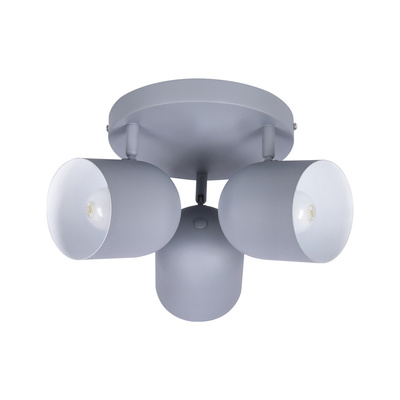 Lampa sufitowa 3xE27 szara 32cm AZURO 98-63236