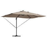 Parasol plażowy Ze LED Lights Ciemnoszary 352 x 251 x 265 cm
