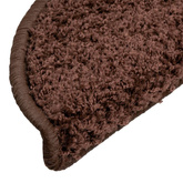 Maty na schody 10 szt. 56x17x3 cm Brązowe półokrągłe