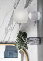 Lampa stołowa nocna szara ceramiczna Ambon Candellux 41-78575