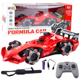 Auto Sportowe Wyścigówka Zdalnie Sterowana RC Efekt Dymu 2.4G Czerwona