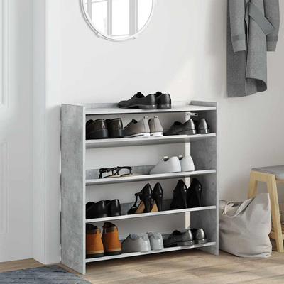 Półka na buty, betonowa szarość, 80x25x81 cm