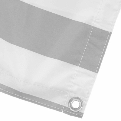 Ekran balkonowy Jasnoszary i biały. 100 x 400 cm