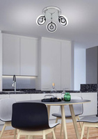 Lampa sufitowa Celt spot regulowana 3-punktowa do salonu LED metalowa