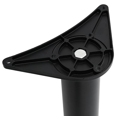 4 Nogi do stołu z regulacją wysokości Czarne 870 mm