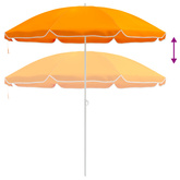 Parasolka ogrodowa 240 cm Poliester 170T pomarańczowy